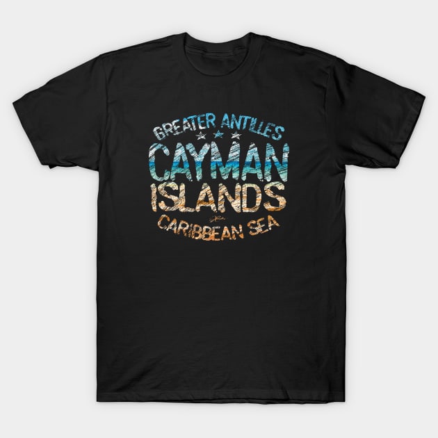 Cayman Islands on the Beach T-Shirt by jcombs